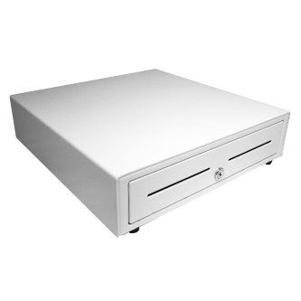APG Cash Drawer Vasario Series,White,w/ mediaslots,320 M